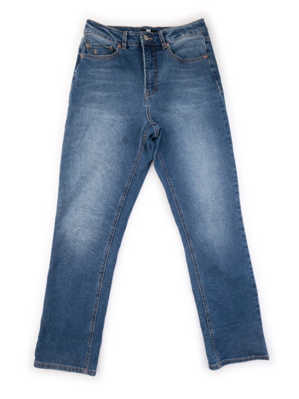 FRYE high-rise relaxed-fit stretch denim jeans size 6